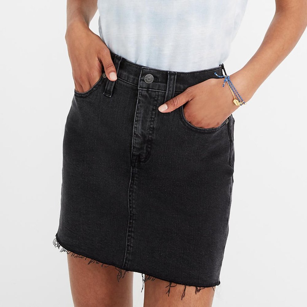 Madewell Stretch Denim Mini Skirt in Ashcraft Wash
